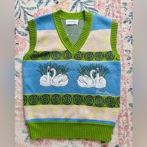 House of Sunny Swan Lake Knitted Vest US size 6